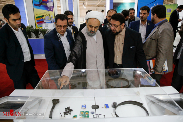Secretary General of CINVU visits the booth of the Iranian Judiciary at Elecomp International Exhibition